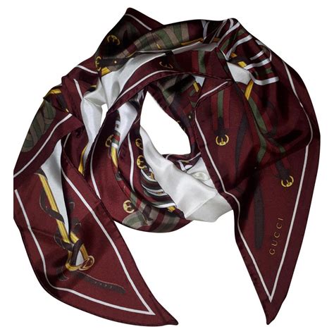 foulard en soie gucci|Foulard en soie imprimée métallisée GUCCI pour femme .